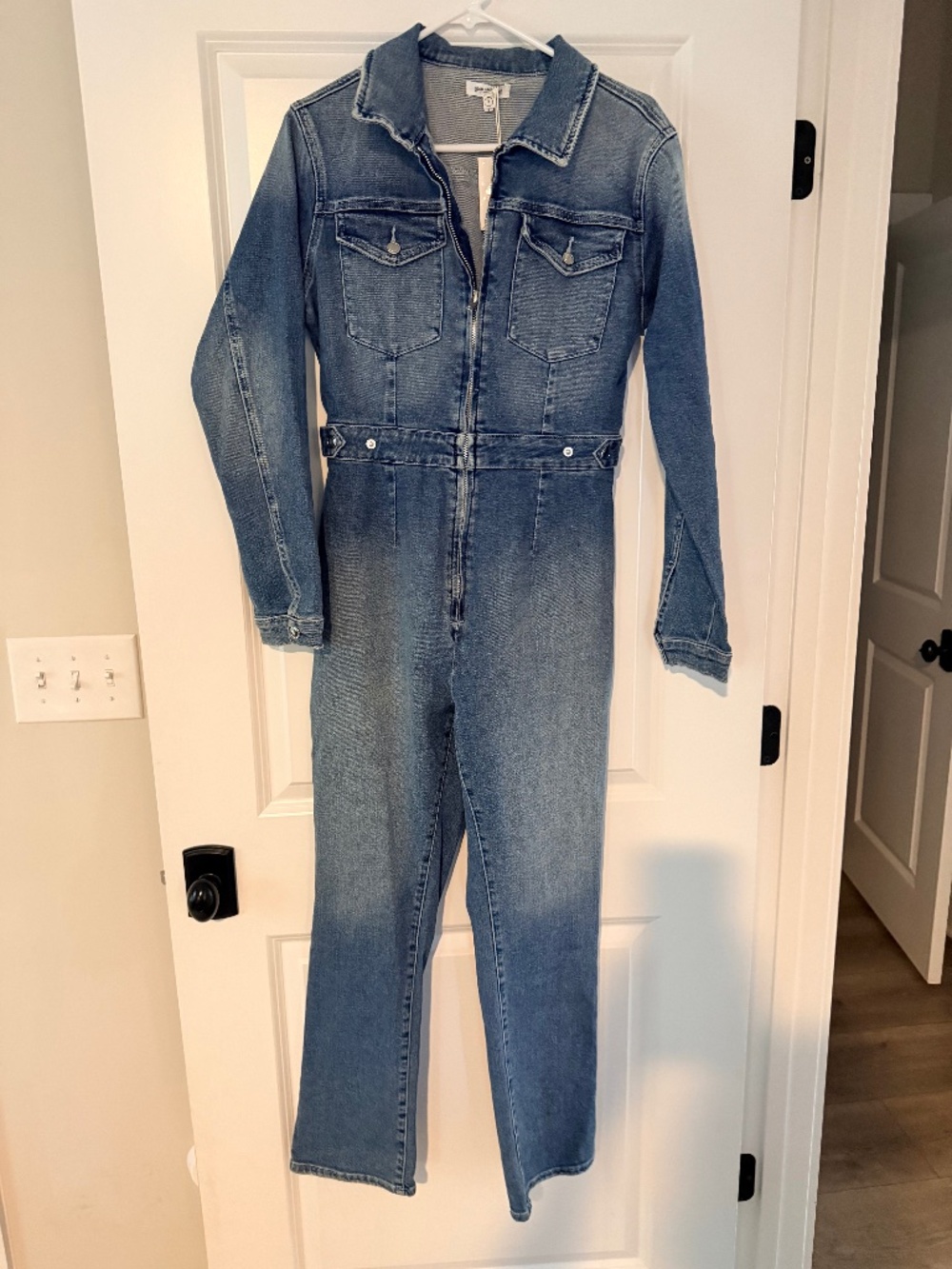 Good American Jumpsuit Denim Sz 3, M